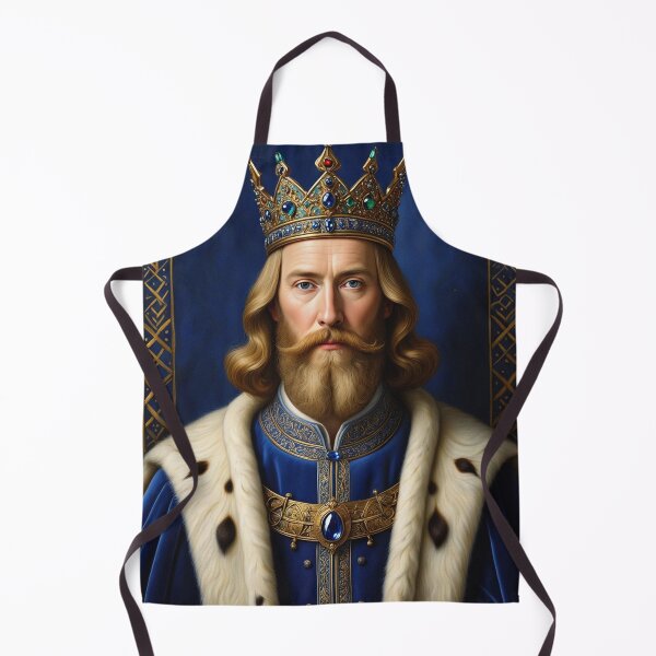 Item preview, Ornate portrait of King Alfred the Great of England designed and sold by Vintage Designs +.