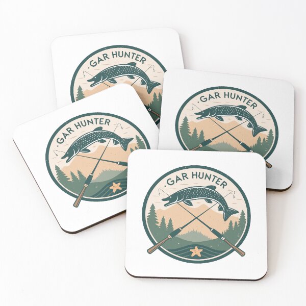 Item preview, Gar Hunter Vintage Fishing Badge – Alligator Gar Silhouette Retro Emblem Design designed and sold by VividOrganica.