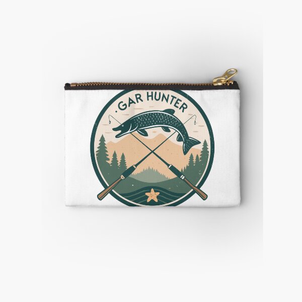 Item preview, Gar Hunter Vintage Fishing Badge – Alligator Gar Silhouette Retro Emblem Design designed and sold by VividOrganica.