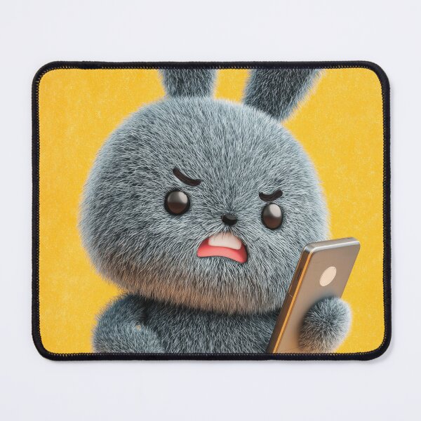 Item preview, Cute Cartoon Angry Bunny designed and sold by FrostyFrisby.