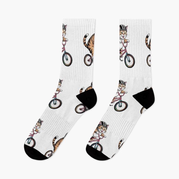 Item preview, Vintage Cute Cat Bicycle Biking designed and sold by BHMARTS.