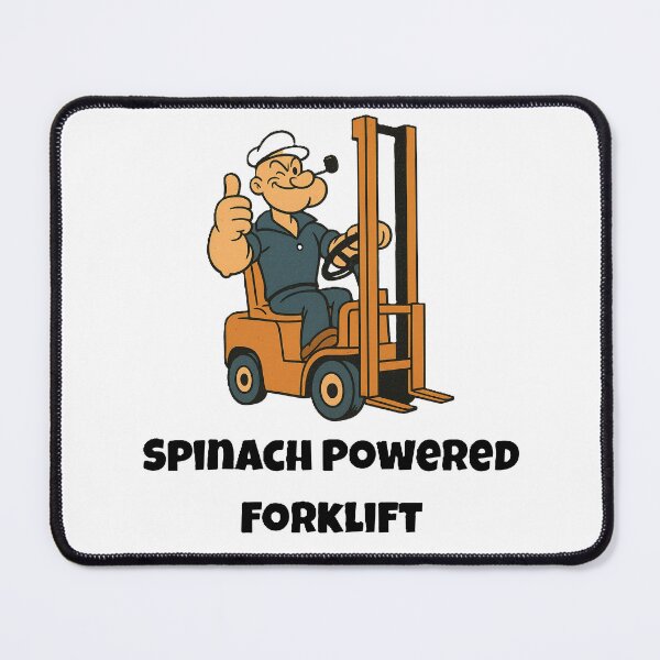 Item preview, Spinach Powered Forklift Retro designed and sold by RetroNibylander.