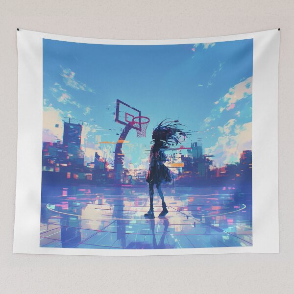 Item preview, Glitch Basketball Court Silhouette designed and sold by Christian Weiss.