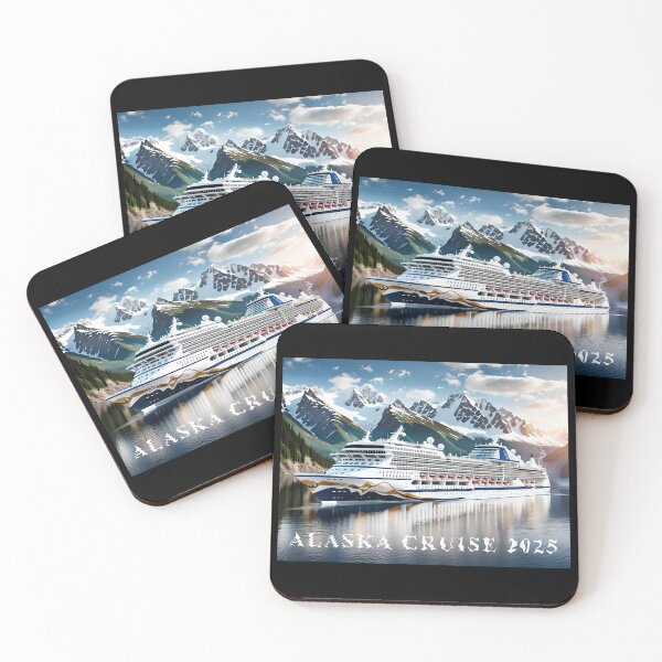 Item preview, Majestic Alaska Cruise 2025 with Mountain Backdrop designed and sold by StrasznyWilk.