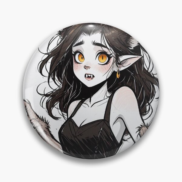 Item preview,  Cute little werewolf girl illustration designed and sold by Vintage Designs +.