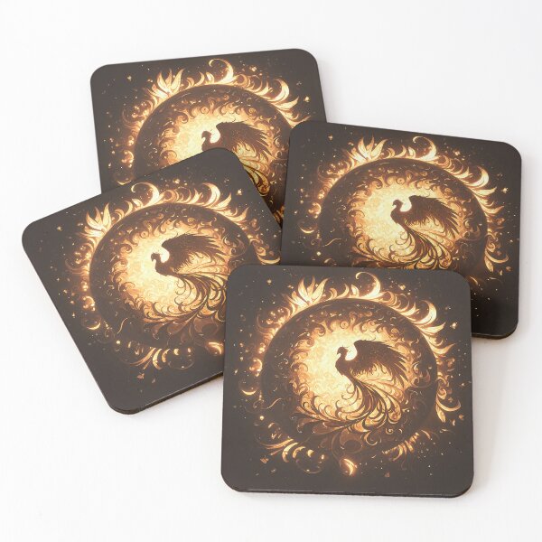 Item preview, Phoenix Rising Silhouette in Flames designed and sold by Christian Weiss.