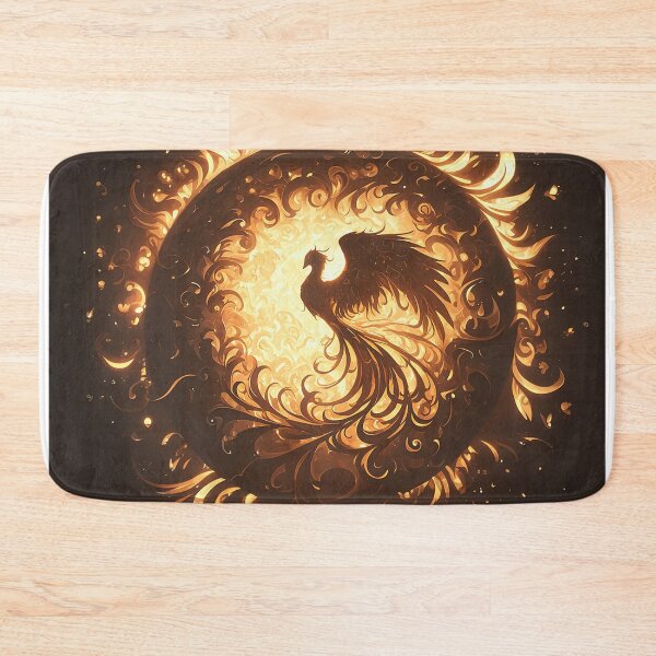 Item preview, Phoenix Rising Silhouette in Flames designed and sold by Christian Weiss.