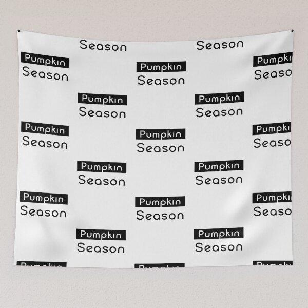 Item preview, Pumpkin Season Minimal Black Text Autumn Typography designed and sold by Combat Skies.