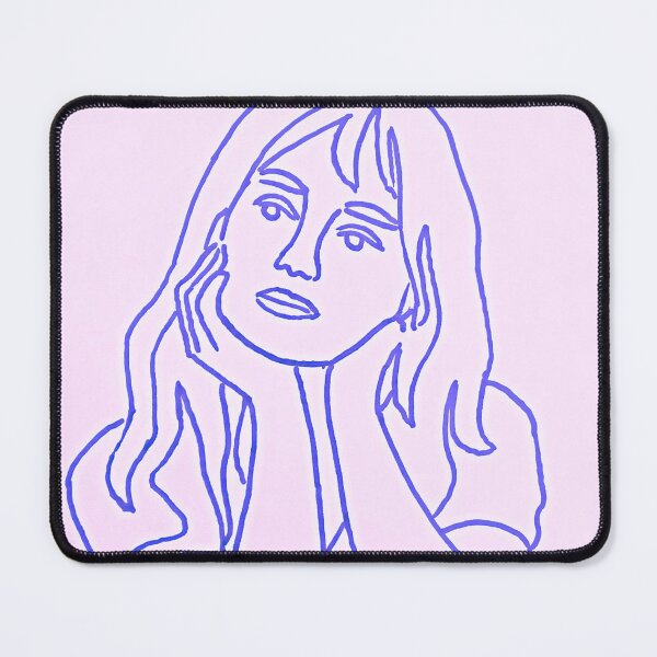 Item preview, Emily Blue on pink Lines  designed and sold by SJHorsfall.