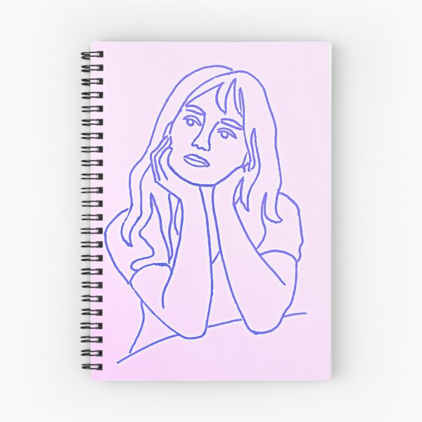 Item preview, Emily Blue on pink Lines  designed and sold by SJHorsfall.