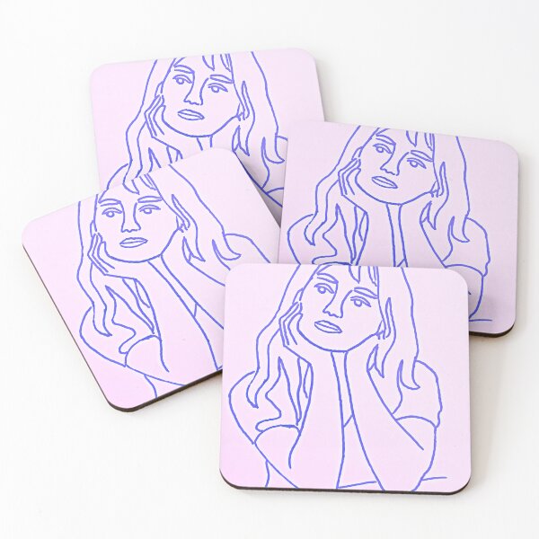 Item preview, Emily Blue on pink Lines  designed and sold by SJHorsfall.