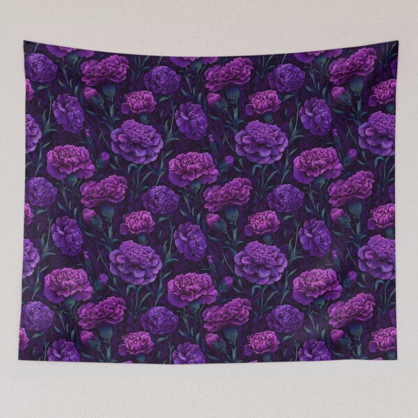 Item preview, Cute Lush Carnation Pattern For Rustic Charm designed and sold by RoyalStarsPatts.