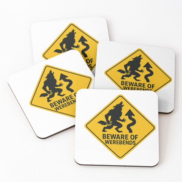 Item preview, Beware of Werebends – Spooky Road Warning Sign designed and sold by DailyDrivesct.