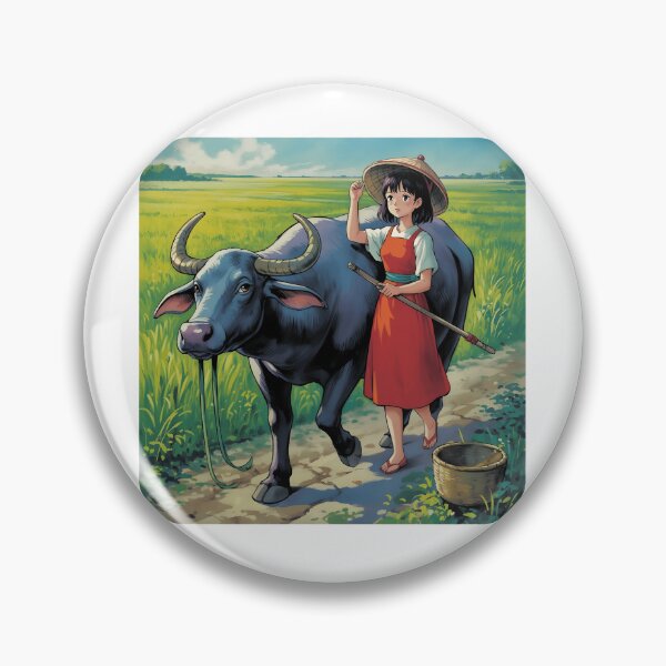 Item preview, The Village Buffalo and girl chill farmer 2 designed and sold by StephenJeffery.
