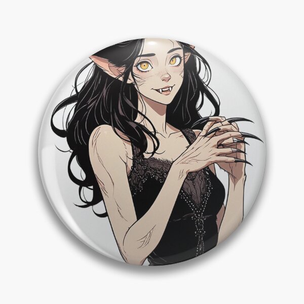Item preview, Cute yet beautiful fiery werewolf girl illustration designed and sold by Vintage Designs +.