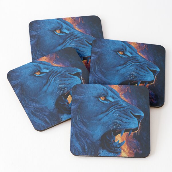 Item preview, Blue Flaming Lion designed and sold by FrostyFrisby.