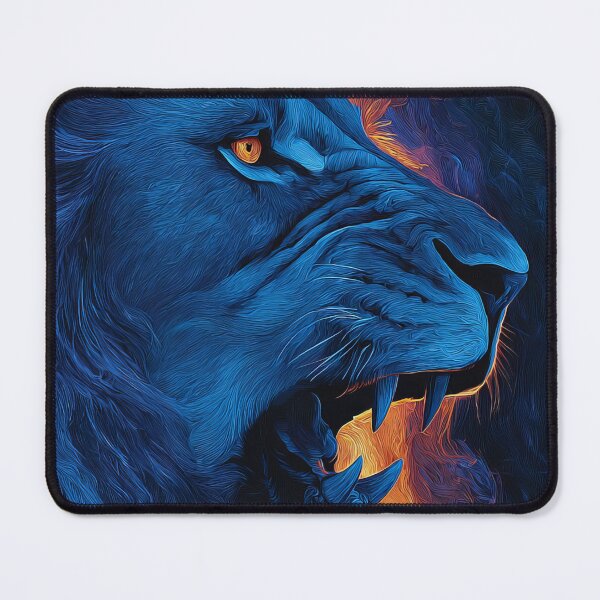 Item preview, Blue Flaming Lion designed and sold by FrostyFrisby.