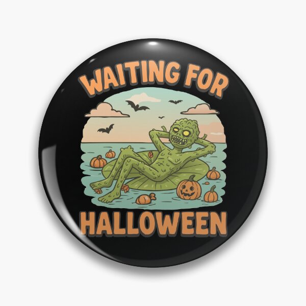 Item preview, Waiting For Halloween Swamp Monster Summerween Gear designed and sold by DynamicDesign.