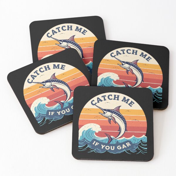 Item preview, Catch Me If You Gar – Retro Sunset Sport Fishing Gar Fish Design designed and sold by VividOrganica.