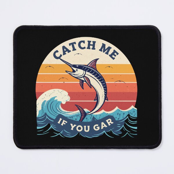 Item preview, Catch Me If You Gar – Retro Sunset Sport Fishing Gar Fish Design designed and sold by VividOrganica.