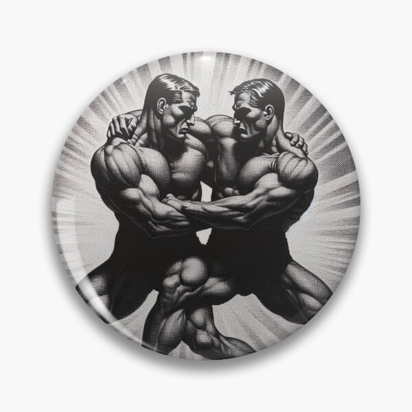 Item preview, 1950s Berlin Gay Wrestlers Tom of Finland Tribute Gay Pride Graphic Design designed and sold by ItsAKinkThing.