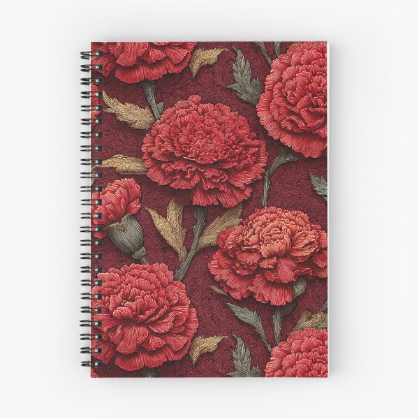 Item preview, Bold Elegant Carnationss Illustration For Garden Lover Gift designed and sold by RoyalStarsPatts.