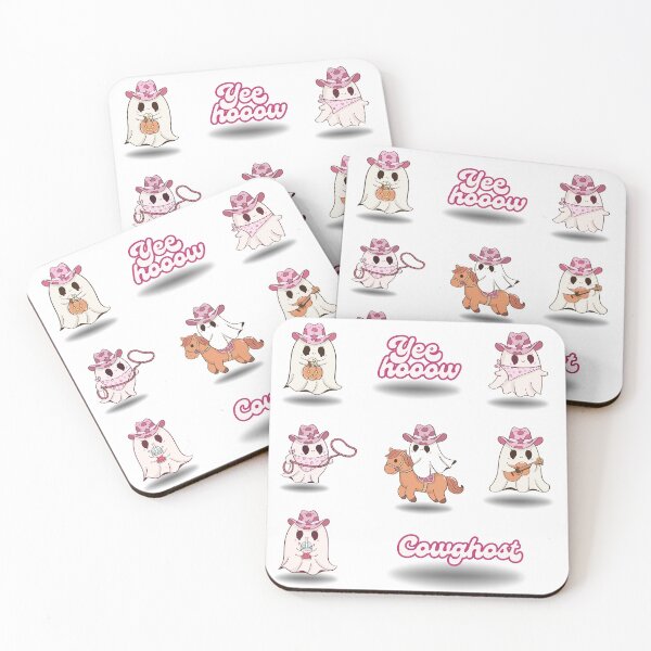 Item preview, Cowboy Ghosts – Cute Halloween Cartoon Illustration designed and sold by Stick To Me Studio.
