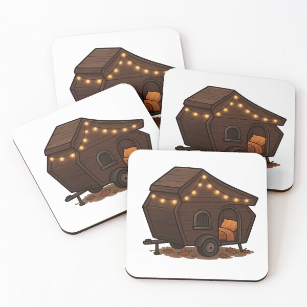 Item preview, Coffin Camper – Cute Spooky Tiny Trailer designed and sold by DailyDrivesct.