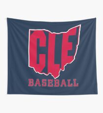 CLE Baseball Wall Tapestry