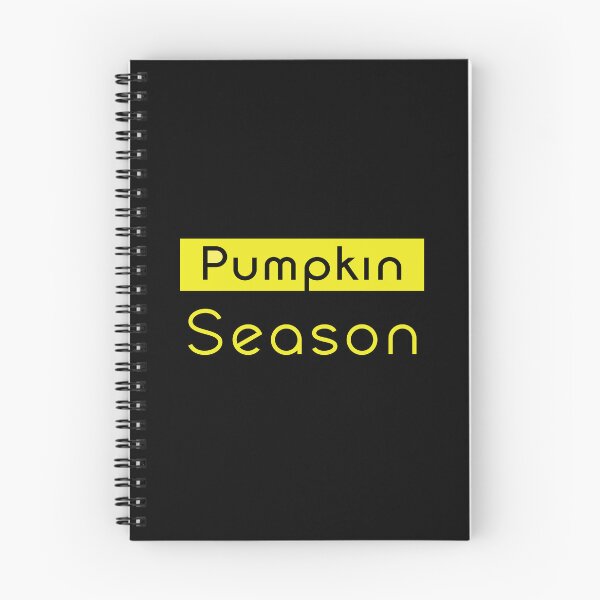 Item preview, Pumpkin Season Yellow Text on Black Autumn Typography designed and sold by IRON WINGS /USAF.