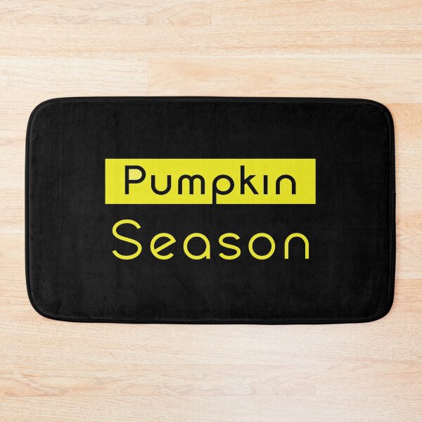 Item preview, Pumpkin Season Yellow Text on Black Autumn Typography designed and sold by Combat Skies.