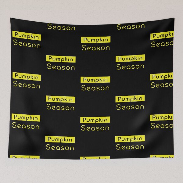 Item preview, Pumpkin Season Yellow Text on Black Autumn Typography designed and sold by Combat Skies.