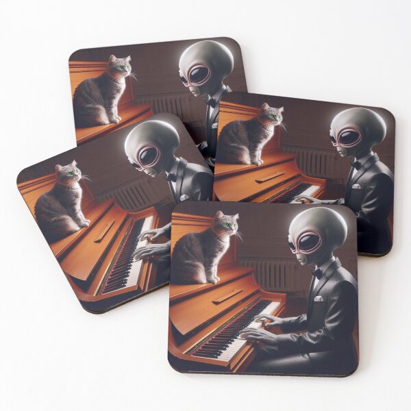 Item preview, Alien and cute cat  designed and sold by Dogandesighn.
