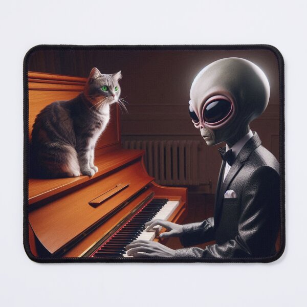 Item preview, Alien and cute cat designed and sold by Dogandesighn.