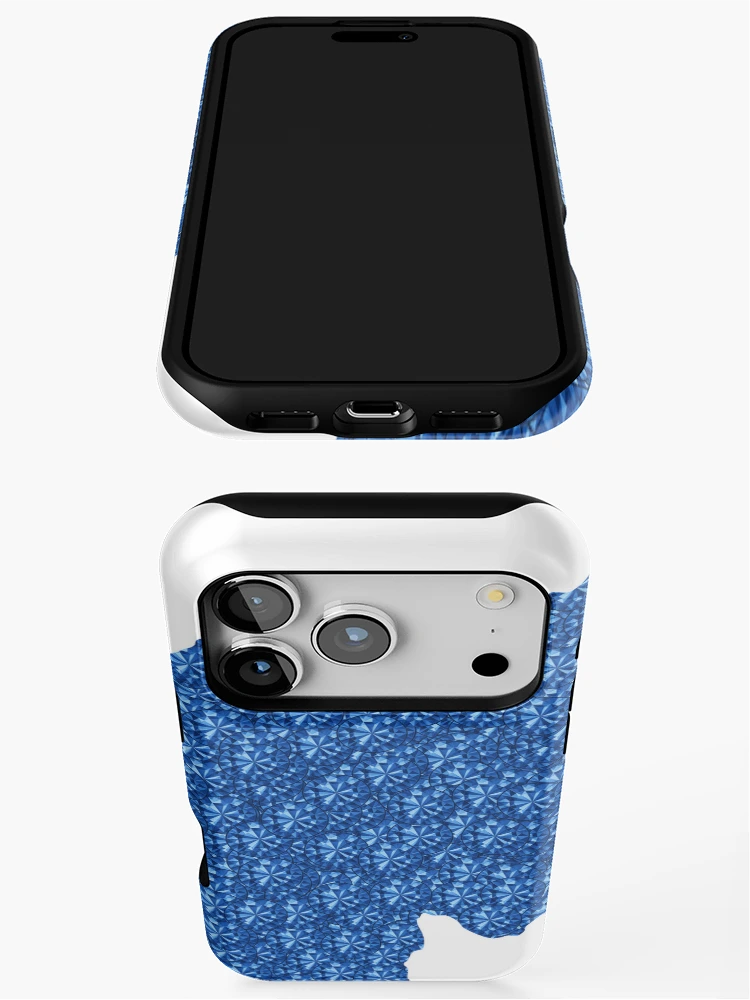 Thumbnail 3 of 4, iPhone Case, Blue Rhinestone Rwanda designed and sold by TheIconSmith.
