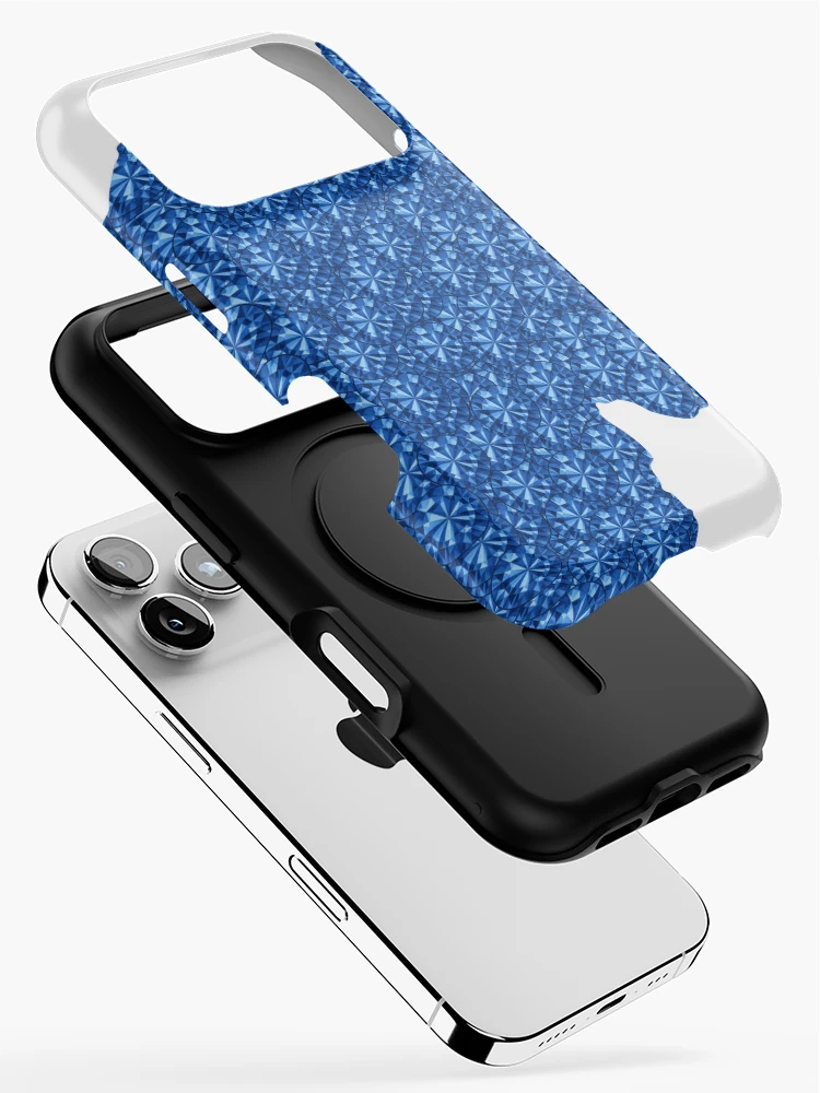 Thumbnail 2 of 4, iPhone Case, Blue Rhinestone Rwanda designed and sold by TheIconSmith.