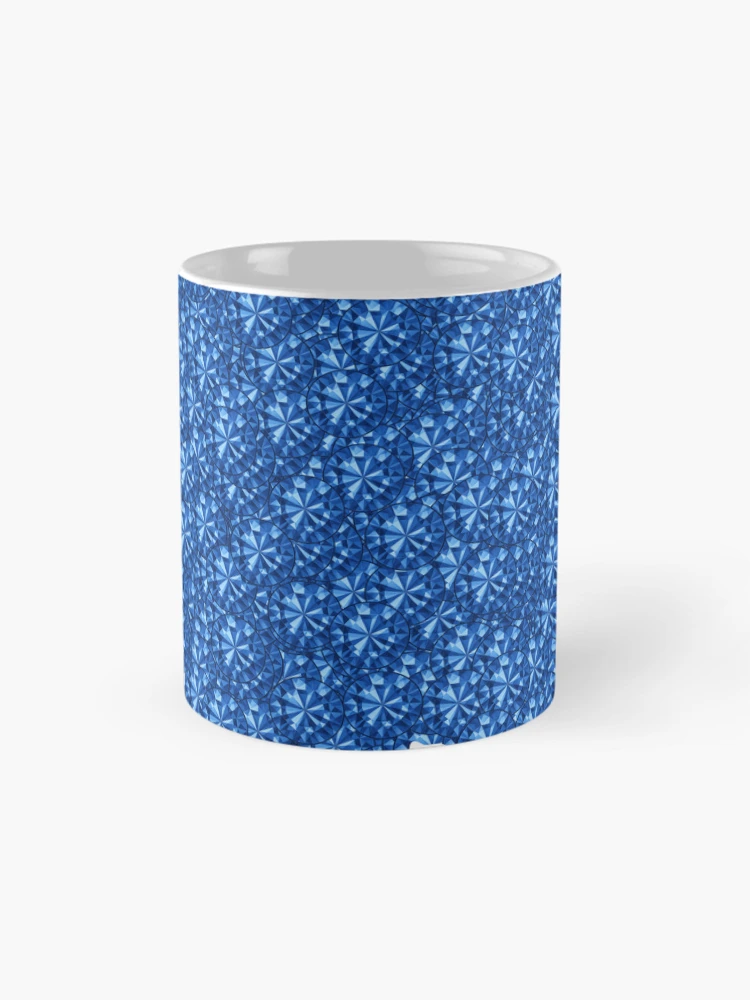 Thumbnail 4 of 6, Coffee Mug, Blue Rhinestone Rwanda designed and sold by TheIconSmith.