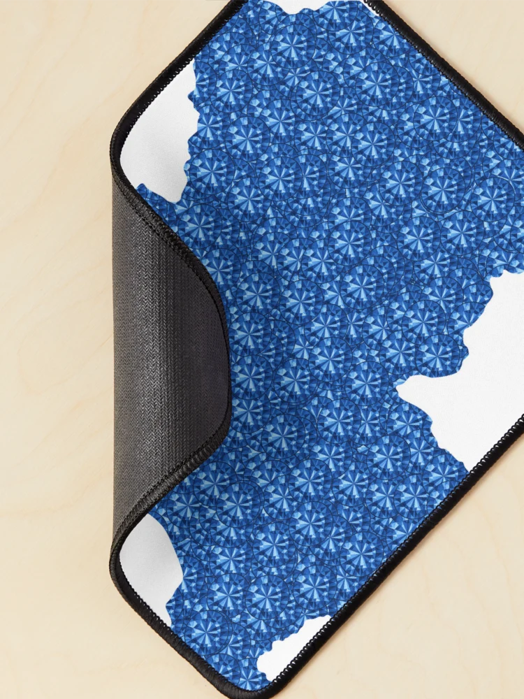 Thumbnail 2 of 5, Mouse Pad, Blue Rhinestone Rwanda designed and sold by TheIconSmith.