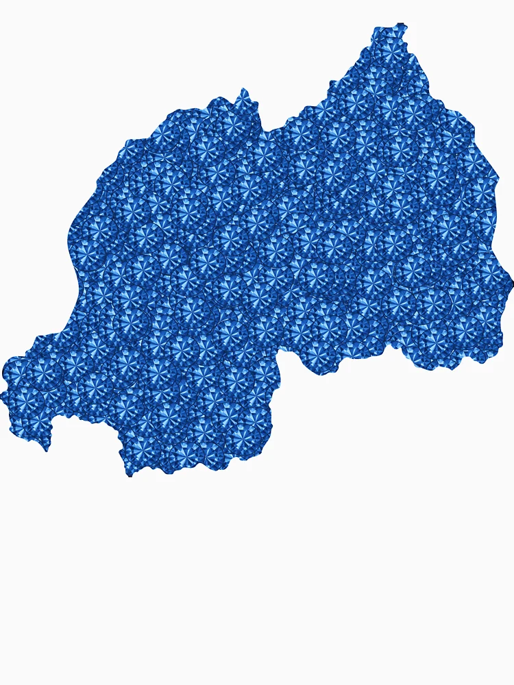 Thumbnail 6 of 6, Pullover Hoodie, Blue Rhinestone Rwanda designed and sold by TheIconSmith.