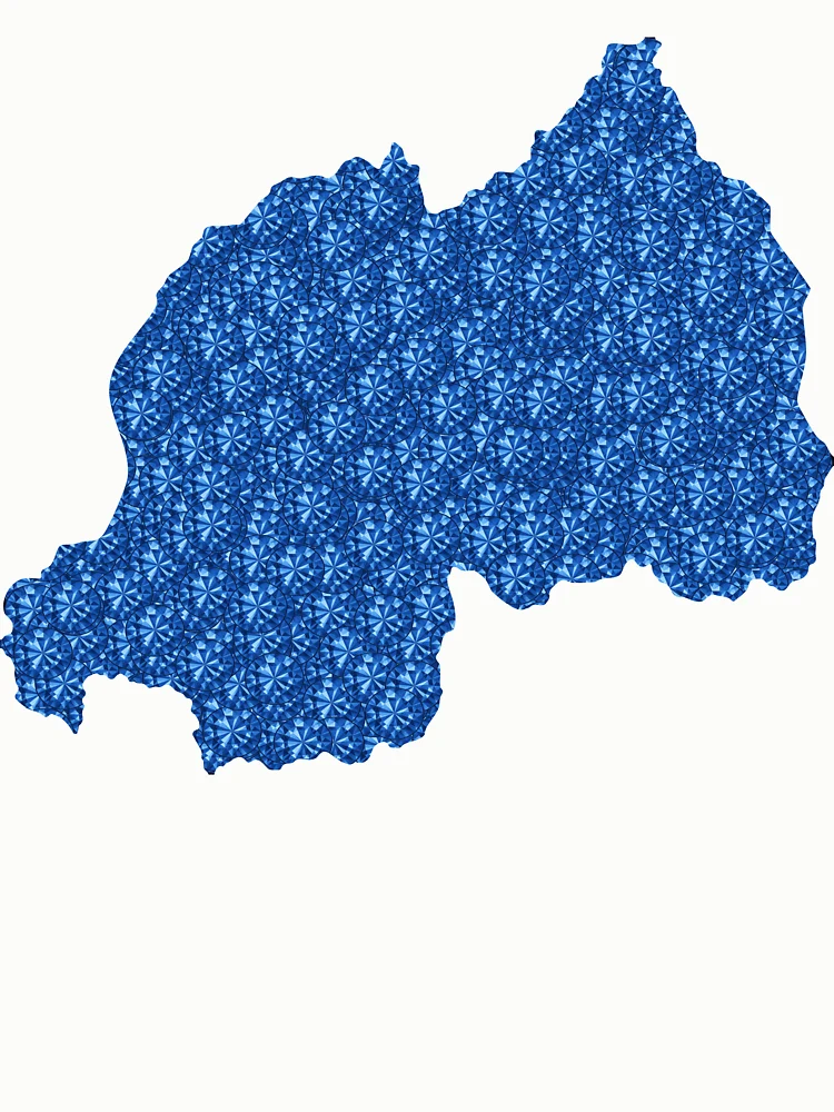 Thumbnail 6 of 6, Pullover Sweatshirt, Blue Rhinestone Rwanda designed and sold by TheIconSmith.