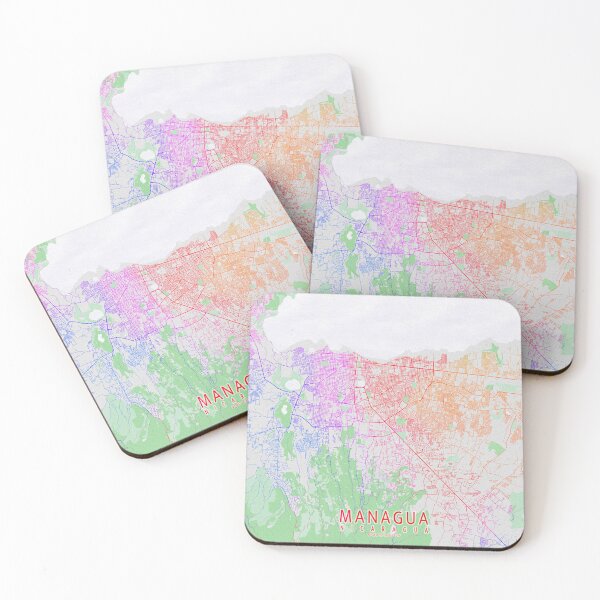 Item preview, Managua City Map of Nicaragua  - Colorful designed and sold by deMAP.
