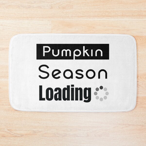 Item preview, Pumpkin Season Loading Minimal Black Text Autumn Typography designed and sold by Combat Skies.
