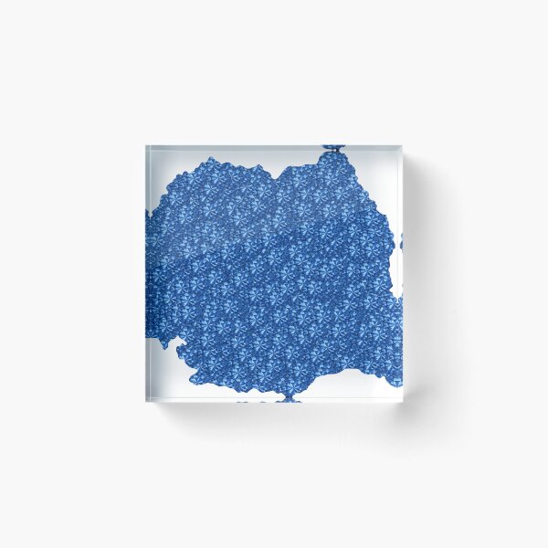 Item preview, Blue Rhinestone Romania designed and sold by TheIconSmith.