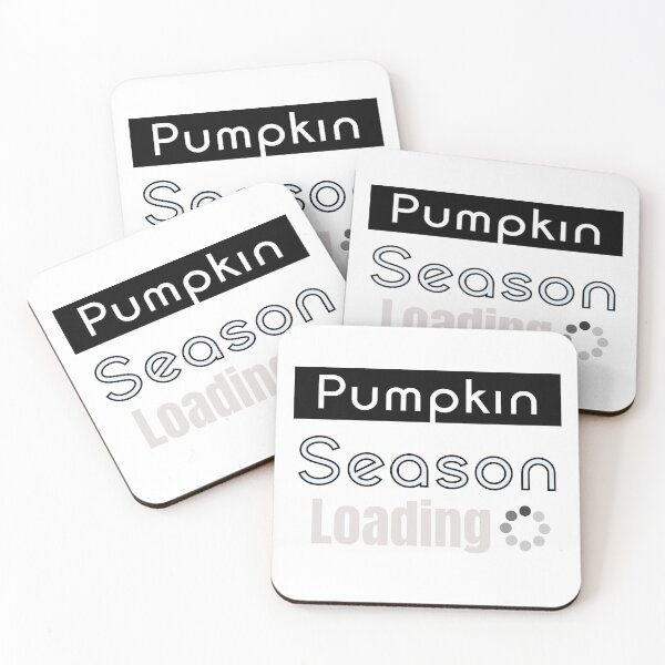 Item preview, Falling Leaves Loading Minimal Black Text Autumn Typography designed and sold by Combat Skies.