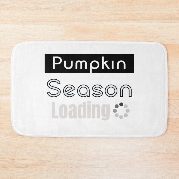 Item preview, Falling Leaves Loading Minimal Black Text Autumn Typography designed and sold by Combat Skies.