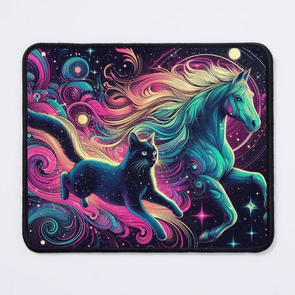 Item preview, mystic horse and cat designed and sold by Dogandesighn.