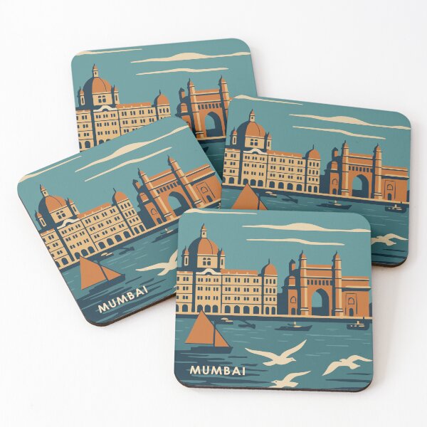 Item preview, Mumbai Travel Poster designed and sold by rogue-design.