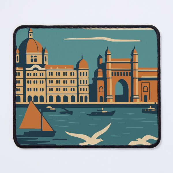 Item preview, Mumbai Travel Poster designed and sold by rogue-design.