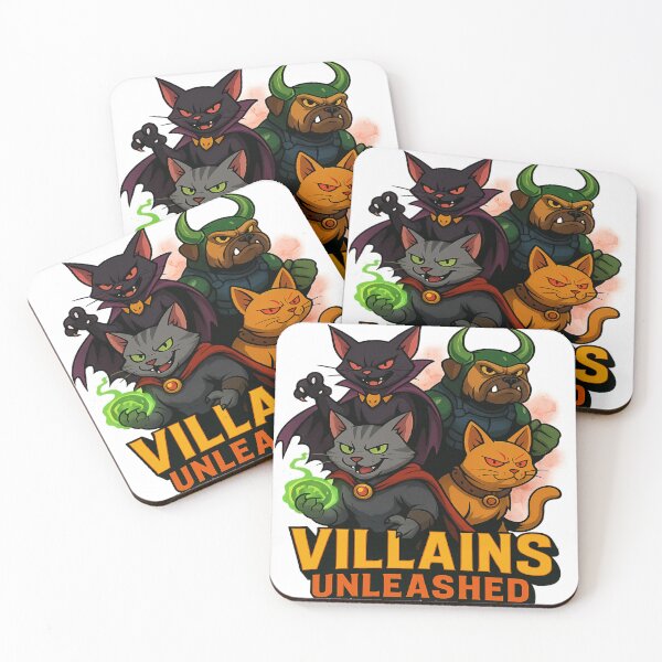 Item preview, Villains Unleashed – Furry Supervillains Squad designed and sold by Mars.Pen.Studio.