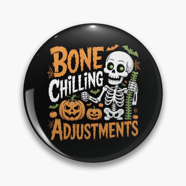 Item preview, Bone Chilling Adjustments Funny Osteopathy Halloween designed and sold by osteopath shop.